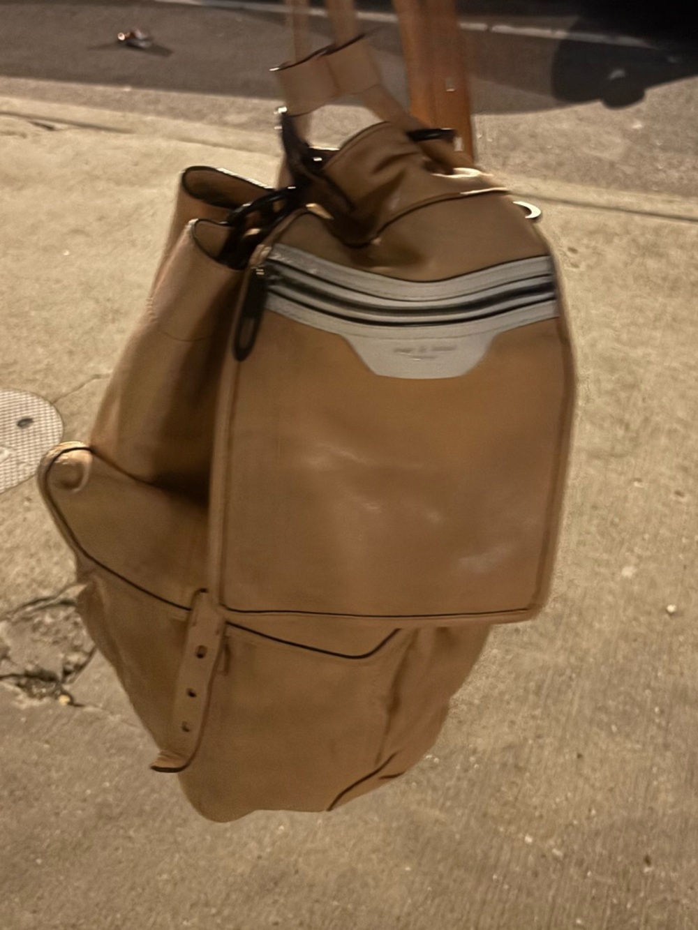 Men's Tan Leather Backpack - Classic Carry